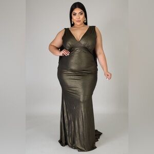 Symphony Metallic Maxi Dress